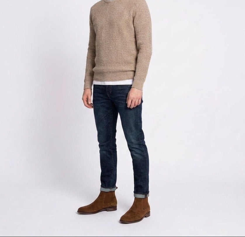Botín Chelsea casual tan verloois