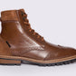 Botín brogue casual verloois de agujetas con suela de hule
